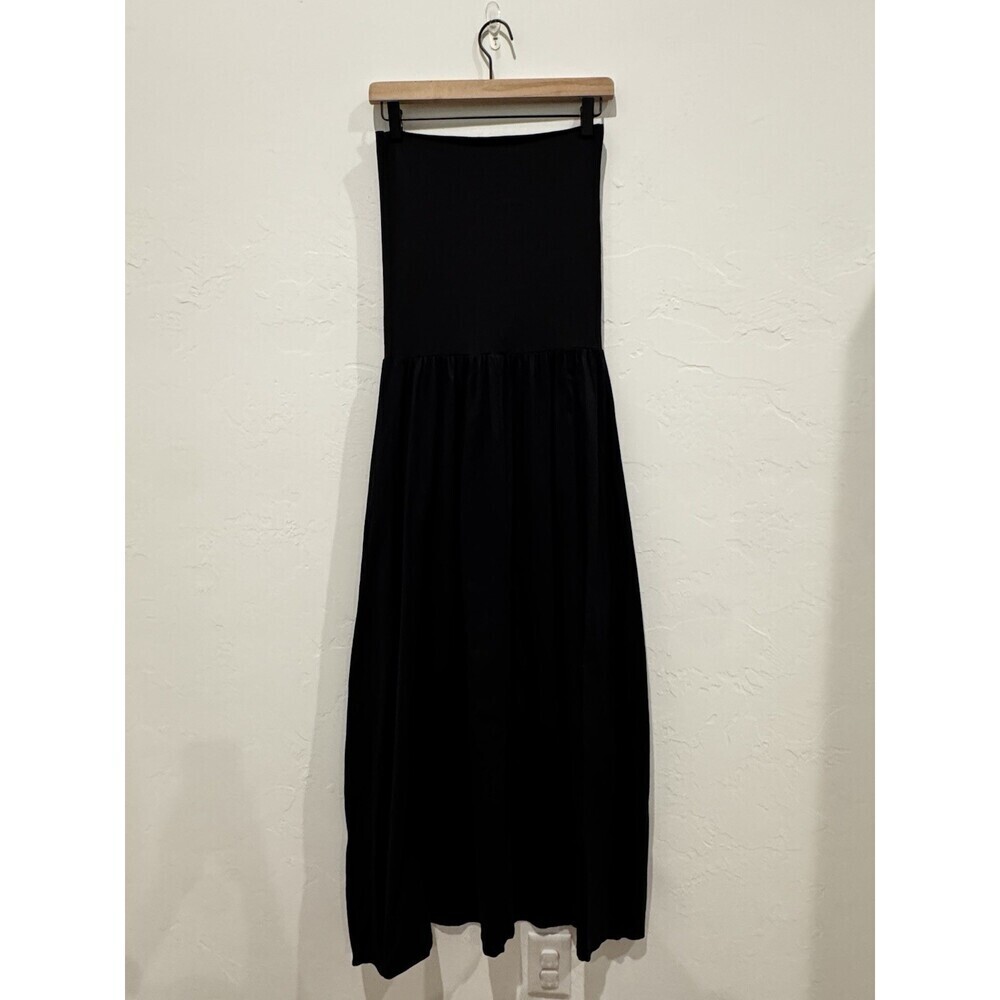 Eres Black Dress Stretchy Long Sleeveless Size M/L - Picture 5 of 9